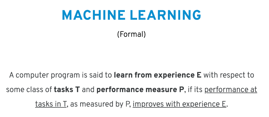 machine learning definition - title